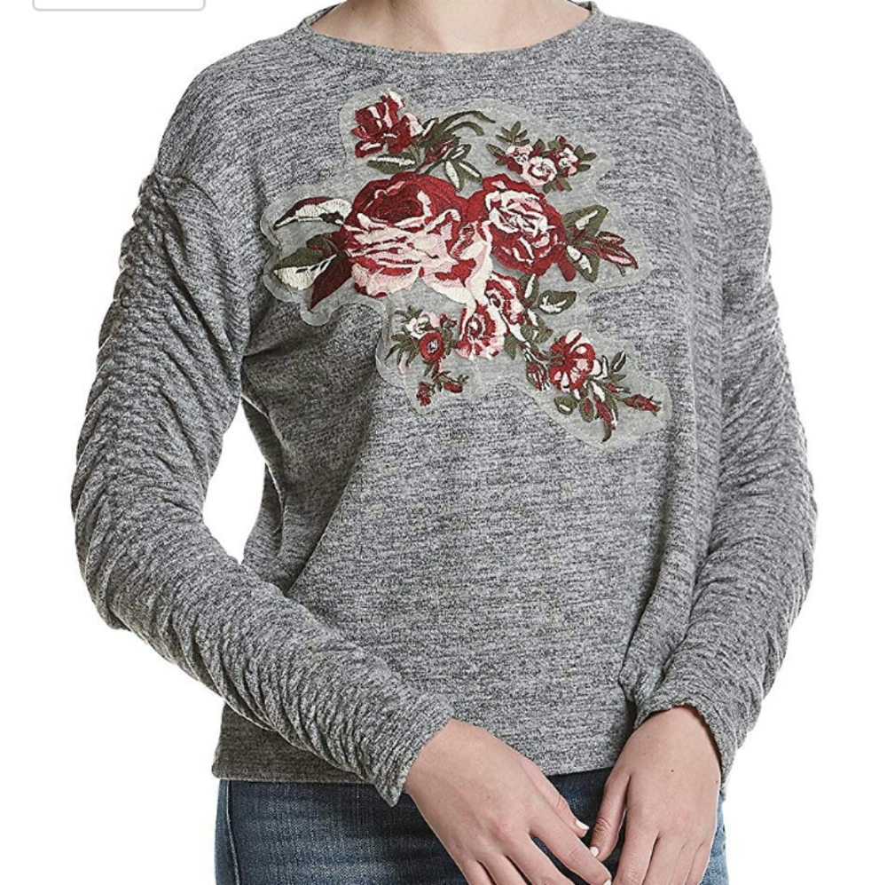 Skylar & Jade Embroidered Sweater